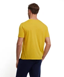FALKE T-Shirt Gelb/Dunkelblau
