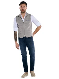 Anzugweste Sakko-Weste mit Zipper