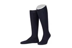 Lusana Trachtensocken Trachtenkniestrümpfe L340 Dunkelblau/Schwarz/Blau