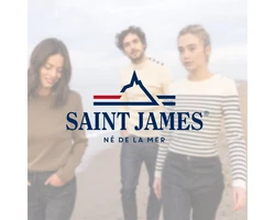 Saint James Wollpullover Cuirass mit V-Ausschnitt 6637/2210