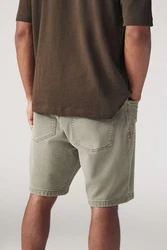Next Jeansshorts Denimshorts Khaki/Dunkelgrün