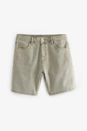 Jeansshorts Stckgefrbte Denimshorts (1-tlg)