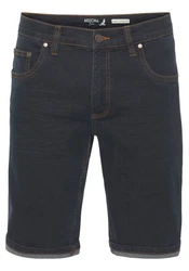 Arizona Jeansshorts gerader Schnitt niedrige Leibhöhe Blau/Dunkelblau/Hellblau