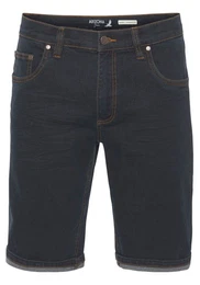 Jeansshorts gerader Schnitt, knieumspielende Lnge, niedrige Leibhhe