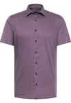 Eterna Kurzarmhemd SLIM FIT NON IRON Lila/Fliederfarben