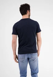 LERROS T-Shirt mit Fotoprint Dunkelblau