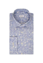Businesshemd Slim Slim Langarm Kentkragen Floral