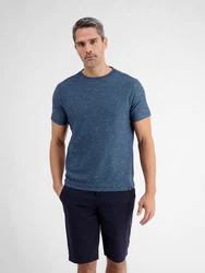 LERROS T-Shirt Rundhals Blau/Dunkelblau