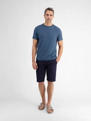 LERROS T-Shirt Rundhals Blau/Dunkelblau