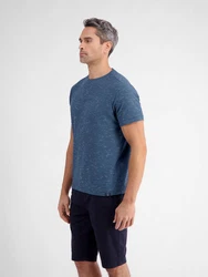 LERROS T-Shirt Rundhals Blau/Dunkelblau