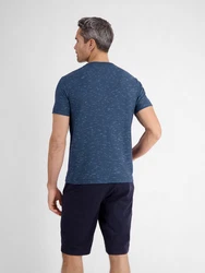 LERROS T-Shirt Rundhals Blau/Dunkelblau