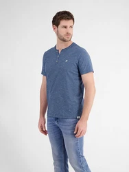 LERROS Henleyshirt Serafino Dunkelblau/Blau/Hellblau/Grau