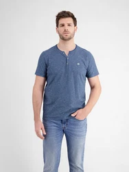 LERROS Henleyshirt Serafino Dunkelblau/Blau/Hellblau/Grau