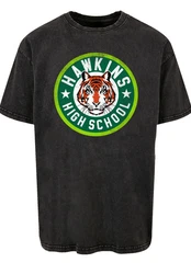 F4NT4STIC T-Shirt Stranger Things Hawkins Tiger Circle Dunkelgrün/Khaki/Grün