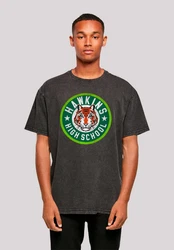F4NT4STIC T-Shirt Stranger Things Hawkins Tiger Circle Dunkelgrün/Khaki/Grün