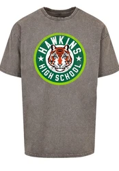F4NT4STIC T-Shirt Stranger Things Hawkins Tiger Circle Khaki/Dunkelgrün/Grau/Hellgrau