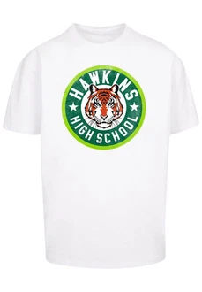 F4NT4STIC T-Shirt Stranger Things Hawkins Tiger Circle Weiß/Dunkelgrün/Grün/Khaki