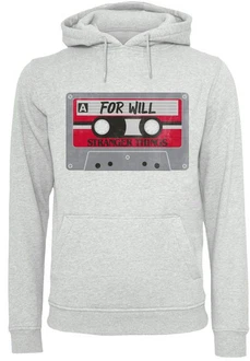 F4NT4STIC Kapuzenpullover Stranger Things Cassette For Will Netflix Grau/Hellgrau F4NT4STIC Kapuzenpullover Stranger Things Cassette For Will Netflix Grau/Hellgrau