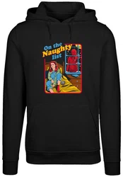 F4NT4STIC Kapuzenpullover Stranger Things Naughty List Netflix TV Series Schwarz/Dunkelblau/Hellblau