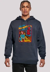 F4NT4STIC Kapuzenpullover Stranger Things Naughty List Netflix TV Series Hellblau/Dunkelblau