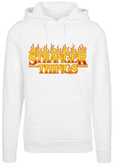 F4NT4STIC Kapuzenpullover Stranger Things Fire Logo Silber/Weiß/Beige/Creme/Rot/Orange/Lila F4NT4STIC Kapuzenpullover Stranger Things Fire Logo Silber/Weiß/Beige/Creme/Rot/Orange/Lila