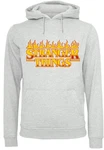 F4NT4STIC Kapuzenpullover Stranger Things Fire Logo Silber/Orange/Rot/Grau