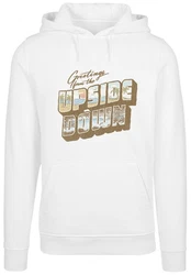 F4NT4STIC Kapuzenpullover Stranger Things Greetings From Upside Down Weiß/Creme/Braun