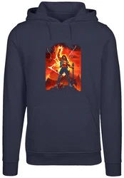 F4NT4STIC Kapuzenpullover Stranger Things Hell Guitar Rot/Braun