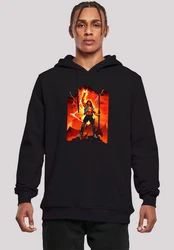 F4NT4STIC Kapuzenpullover Stranger Things Hell Guitar Rot/Braun