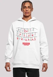 F4NT4STIC Kapuzenpullover Stranger Things In Your Dreams Netflix TV Series Weiß/Rot/Silber/Creme/Braun