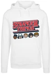 F4NT4STIC Kapuzenpullover Stranger Things Caricature Logo Netflix TV Series Weiß/Silber/Lila/Braun/Gelb/Grau