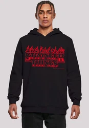 F4NT4STIC Kapuzenpullover Stranger Things Flames Netflix TV Series Rot/Orange/Braun/Schwarz