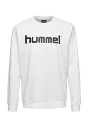 hummel Sweatshirt Logoprint Sport Sweatshirt Pullover mit Raglanärmel (7250) Weiß (7250/203515)