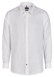 HECHTER PARIS Businesshemd Weiß/Khaki/Creme/Beige