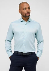 Eterna Langarmhemd MODERN FIT Hellblau/Blau