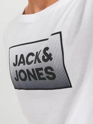 Jack & Jones Kurzarmshirt JJSTEEL TEE SS CREW NECK Hellblau/Schwarz/Khaki