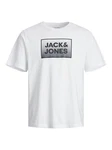 Jack & Jones Kurzarmshirt JJSTEEL TEE SS CREW NECK Hellblau/Schwarz/Khaki