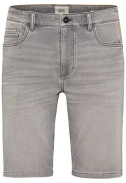 Jeansshorts mit Markenlabel