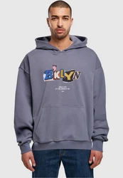 Upscale by Mister Tee BRKLYN Hoodie Dunkelblau/Grau/Blau