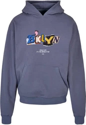Upscale by Mister Tee BRKLYN Hoodie Dunkelblau/Grau/Blau