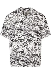 Kurzarmhemd Herren Viscose AOP Resort Shirt (1-tlg)