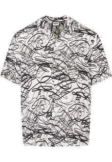 URBAN CLASSICS Kurzarmhemd Urban Classics Herren Viscose AOP Resort Shirt Weiß/Rot/Schwarz/Dunkelblau/Braun/Gelb/Grau