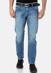 Cipo & Baxx Regular-fit Jeans Blau/Hellblau