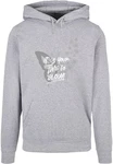 Merchcode Kapuzensweatshirt Its Your Time To Bloom Basic Hoody Grau/Silber/Hellgrau