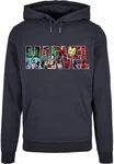 ABSOLUTE CULT Kapuzensweatshirt Marvel Logo Character Infill Hoody (1-tlg) Beige/Dunkelblau/Mischfarben/Rot/Dunkelgrau