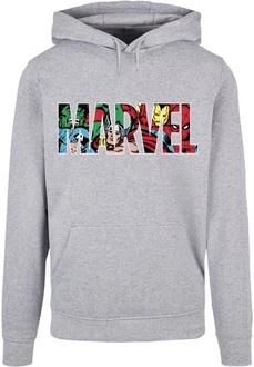ABSOLUTE CULT Kapuzensweatshirt Marvel Logo Character Infill Hoody (1-tlg) Grau/Dunkelgrau/Silber ABSOLUTE CULT Kapuzensweatshirt Marvel Logo Character Infill Hoody (1-tlg) Grau/Dunkelgrau/Silber
