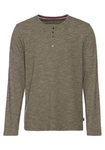 Bruno Banani Langarmshirt schmale Passform Dunkelgrün/Khaki