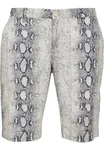 URBAN CLASSICS AOP Stretch Shorts Grau/Weiß/Silber/Creme