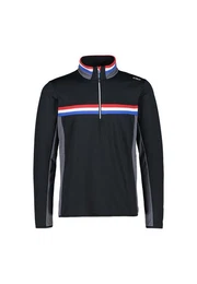 Langarmshirt Herren Rollkragenpullover mit Half-Zip aus Sof