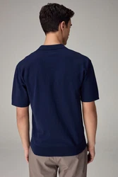 Next Polokragenpullover Regular Fit Trophy Dunkelblau/Blau
